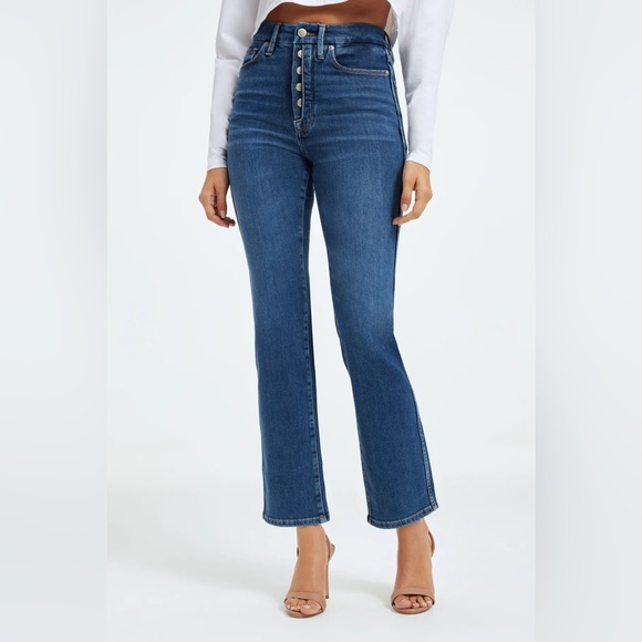 Good American Denim - GOOD AMERICAN GOOD CURVE STRAIGHT CASHMERE JEANS. Size 29. Like new!